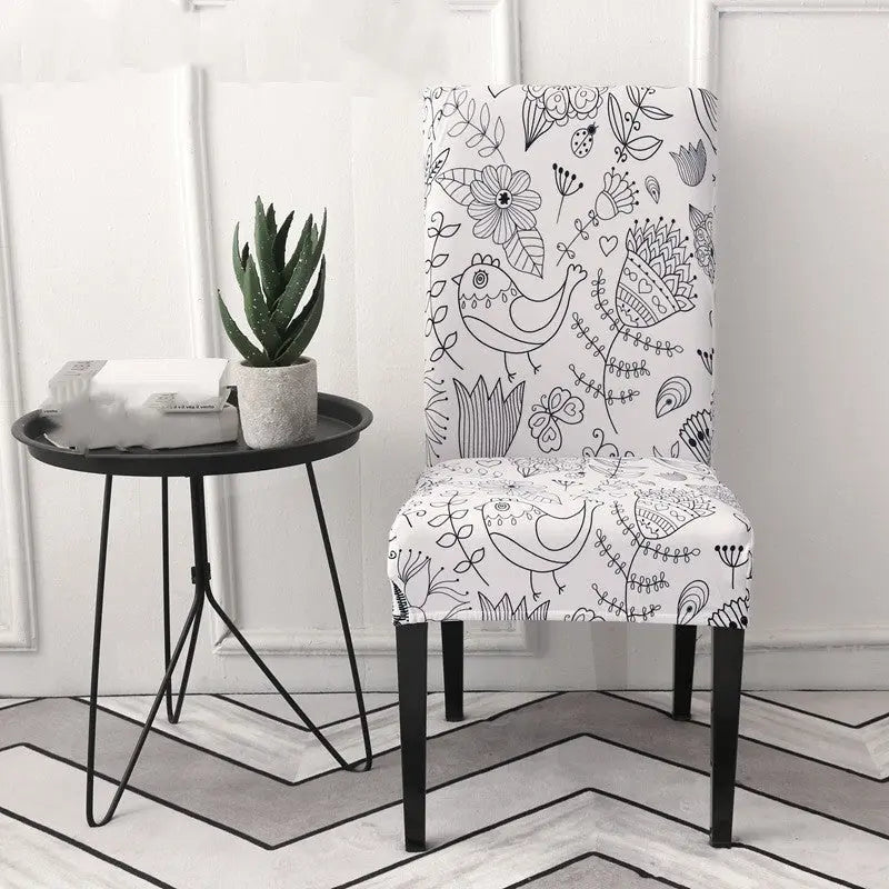 Dining Chair Covers Stretchable Pet-Friendly CHARMÉE 19 Style