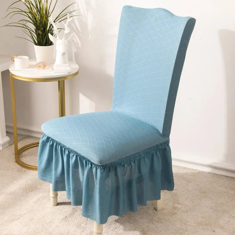 Dining Chair Covers Stretchable Pet-Friendly LUMINEX Blue