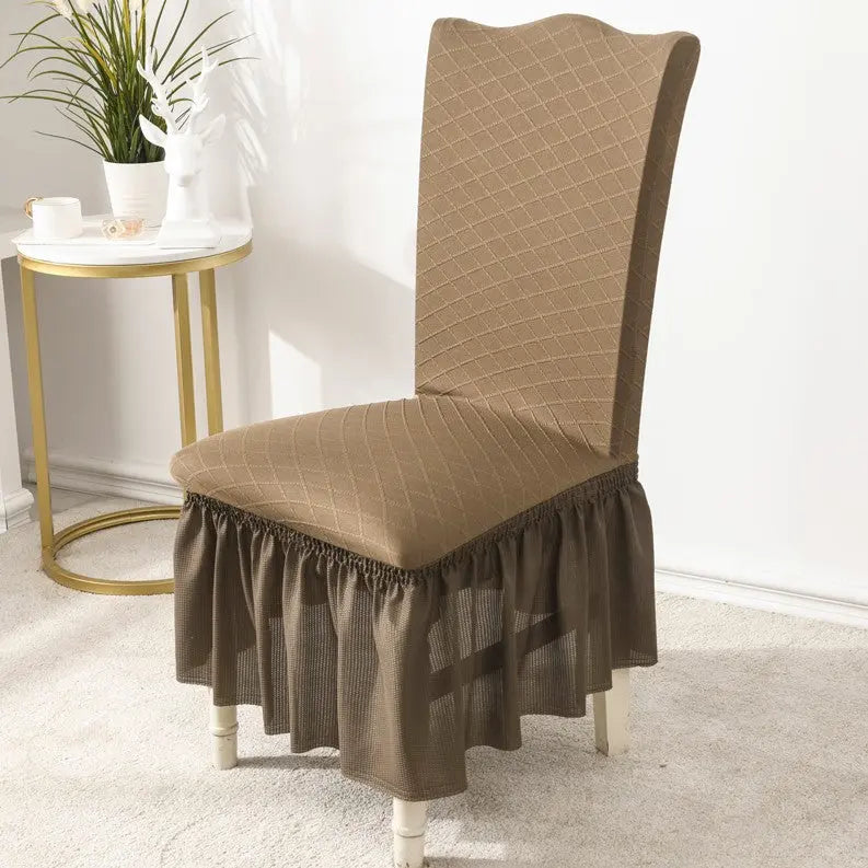 Dining Chair Covers Stretchable Pet-Friendly LUMINEX Coffee