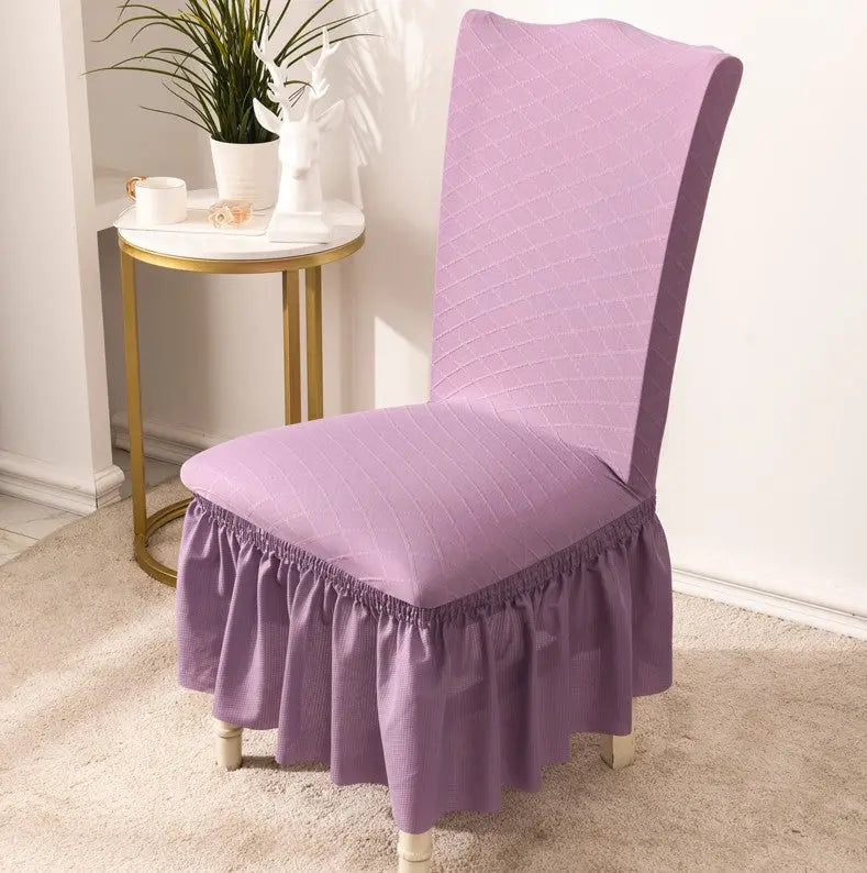 Dining Chair Covers Stretchable Pet-Friendly LUMINEX Purple