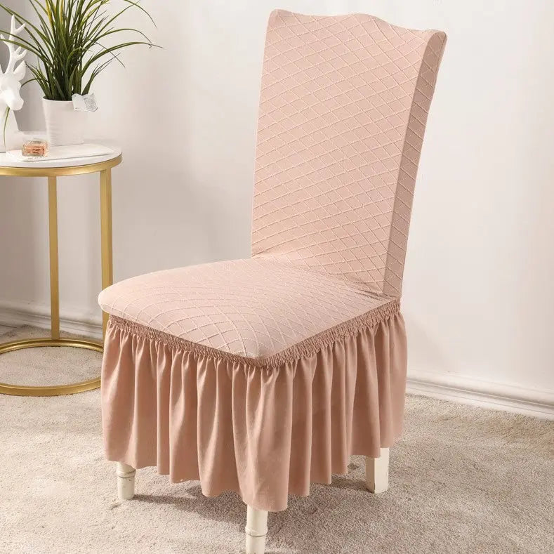 Dining Chair Covers Stretchable Pet-Friendly LUMINEX Camel
