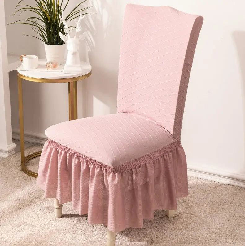 Dining Chair Covers Stretchable Pet-Friendly LUMINEX Pink