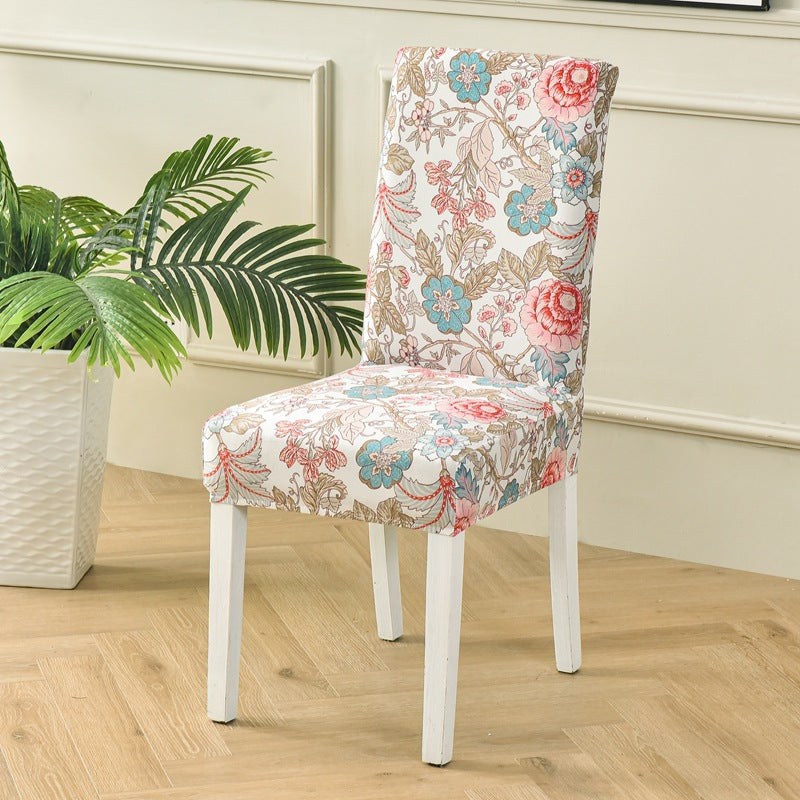 Dining Chair Covers Stretchable Polyester FLEURIS Free Flower-Regular