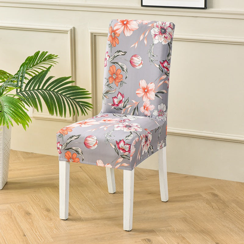 Dining Chair Covers Stretchable Polyester FLEURIS Spring And Autumn-Regular