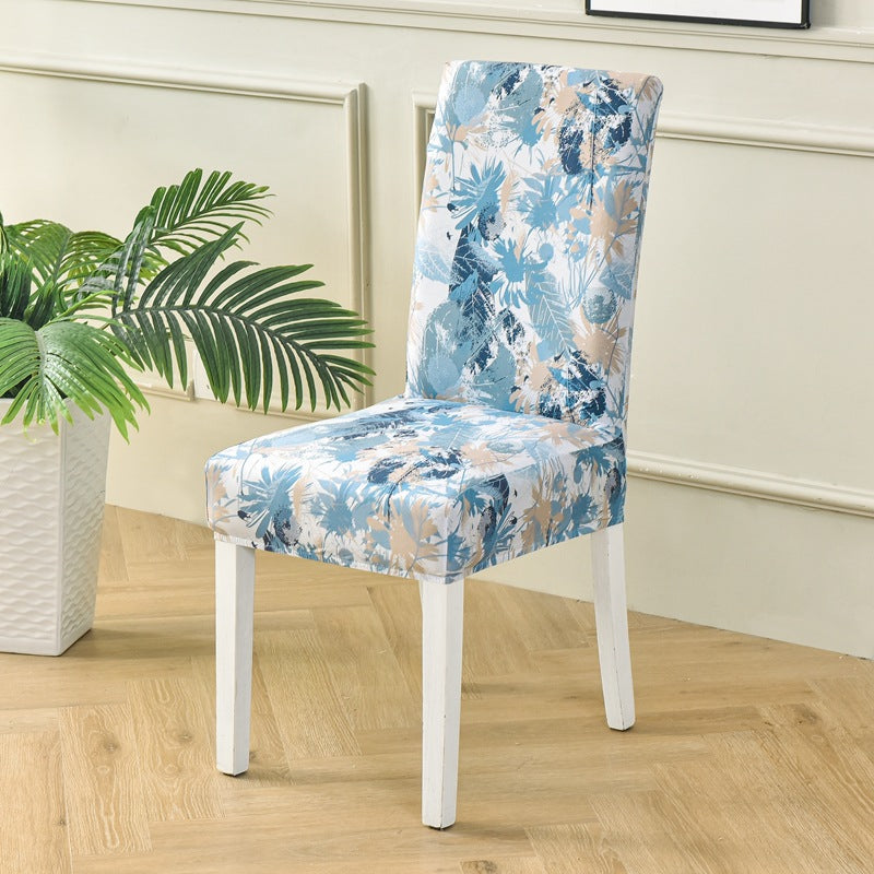 Dining Chair Covers Stretchable Polyester FLEURIS TIME-Regular