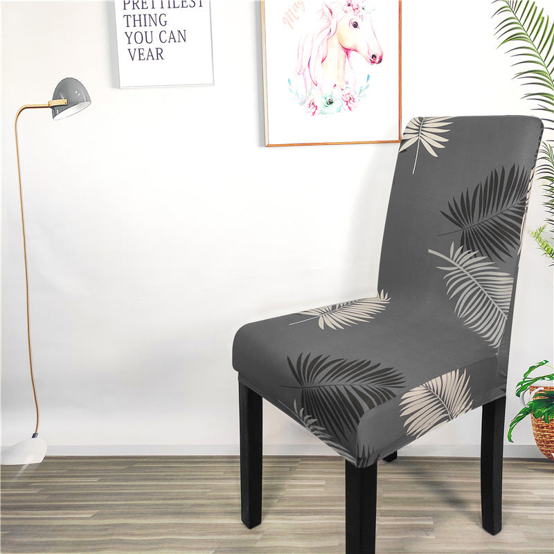 Dining Chair Covers Stretchable Polyester FLORETTE A