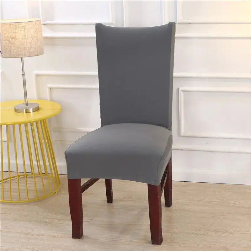 Dining Chair Covers Stretchable Polyester LUMIÈRE 6pc 2style