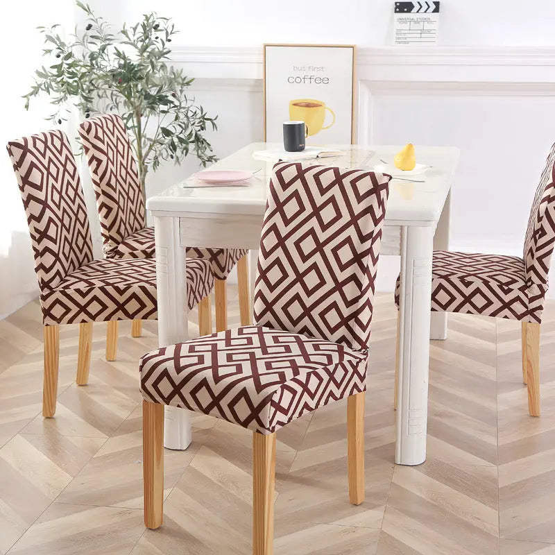 Dining Chair Covers Stretchable Polyester LUMIÈRE