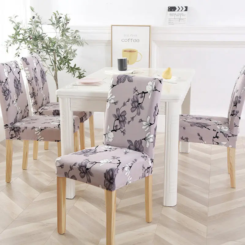 Dining Chair Covers Stretchable Polyester LUMIÈRE Yanyu Jiangnan