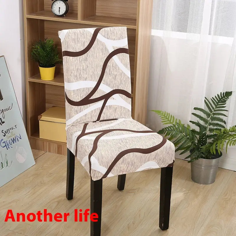 Dining Chair Covers Stretchable Polyester Luminéa Extra Life-Free Size