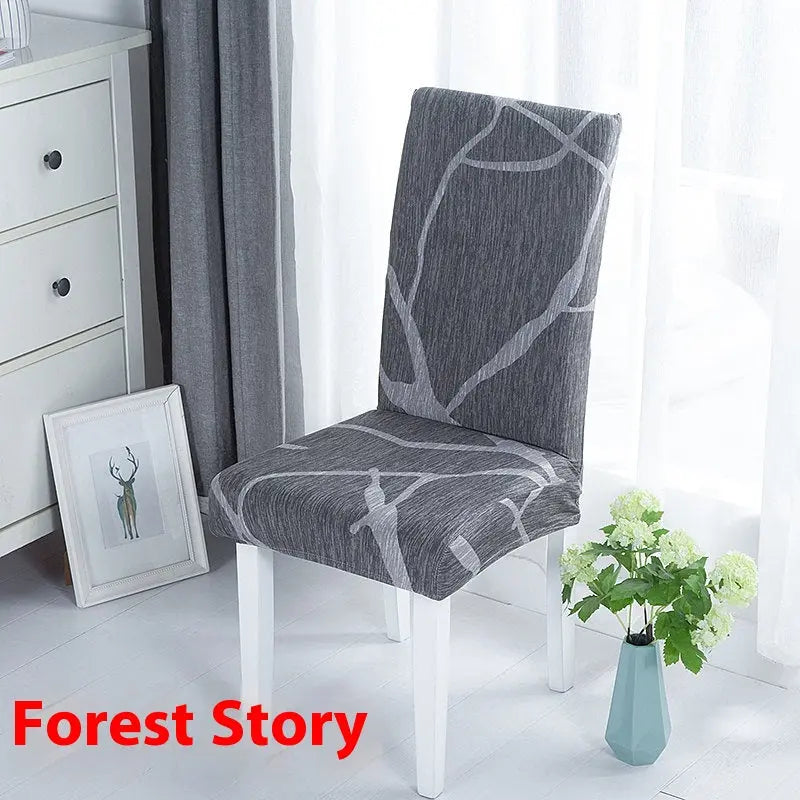 Dining Chair Covers Stretchable Polyester Luminéa Forest Story-Free Size