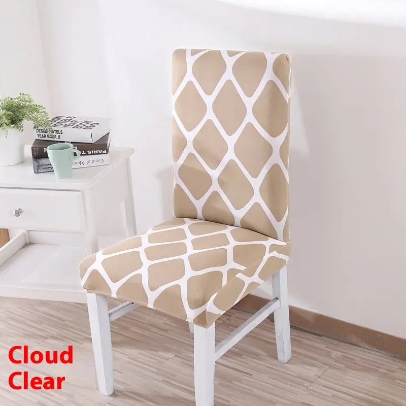 Dining Chair Covers Stretchable Polyester Luminéa Yunqing-Free Size