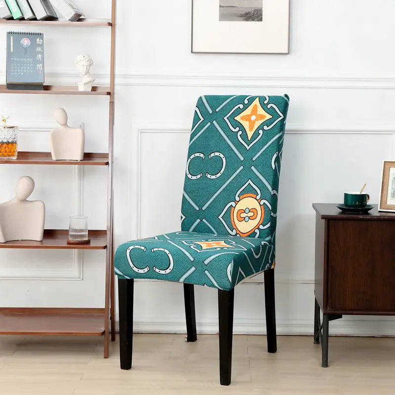 Dining Chair Covers Stretchable Polyester VIVIEN Spring Bright-Universal Elastic Chair Cover