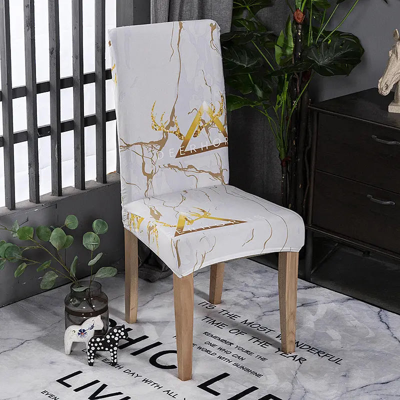 Dining Chair Covers Stretchable Solène The marble-40cm