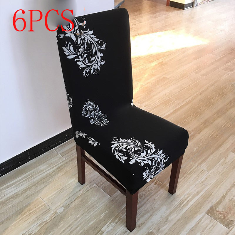 Dining Chair Covers Stretchable Spandex ELORIA F-6PCS