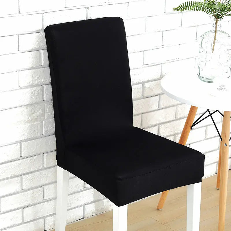 Dining Chair Covers Stretchable Spandex LUMIERA Black