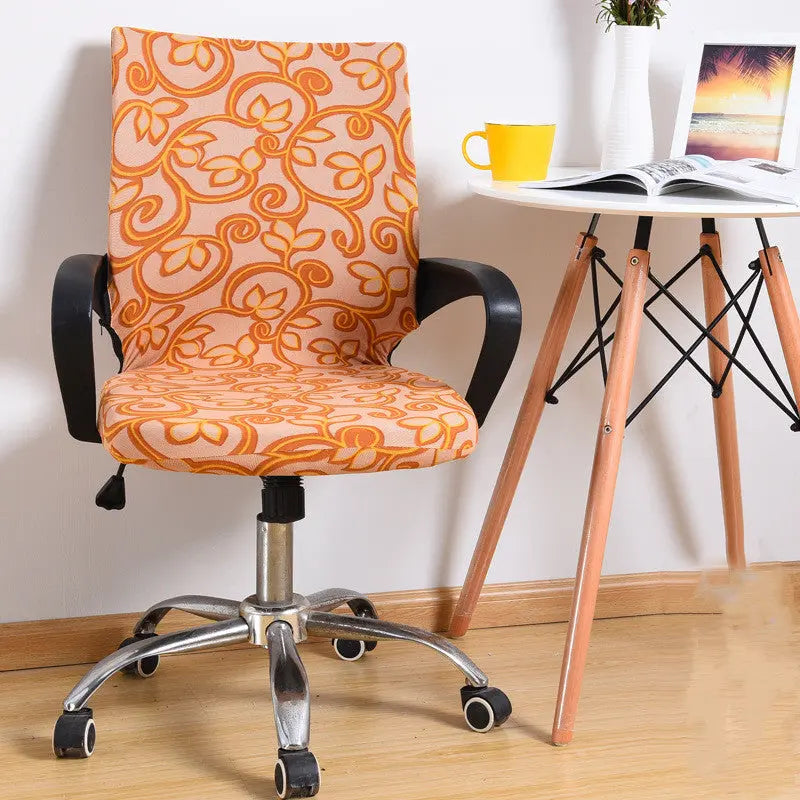 Dining Chair Covers Stretchable Spandex LUMIÈRE Auspicious gold-M