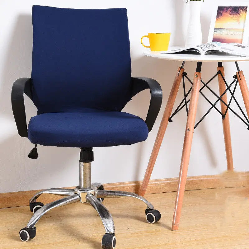 Dining Chair Covers Stretchable Spandex LUMIÈRE Deep space blue-S