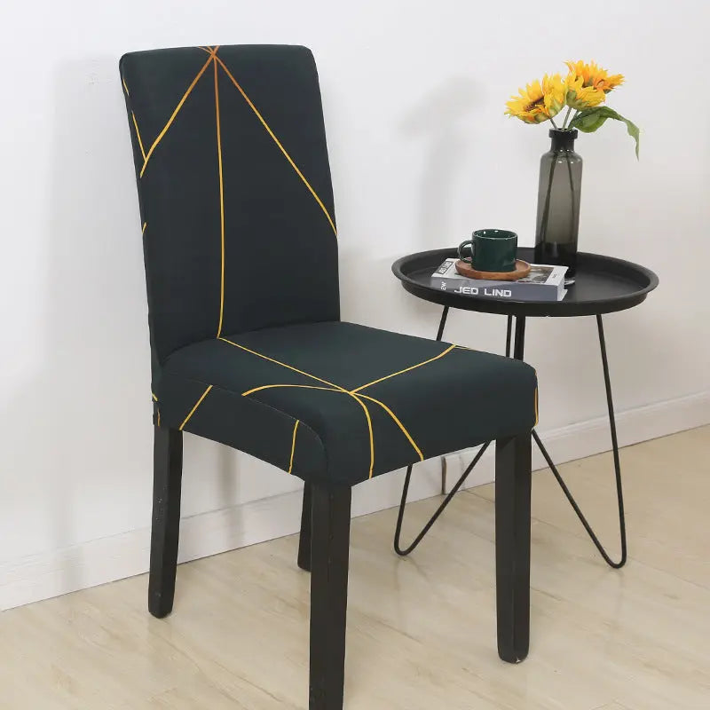 Dining Chair Covers Stretchable Washable LUNETTE Colorful-Universal