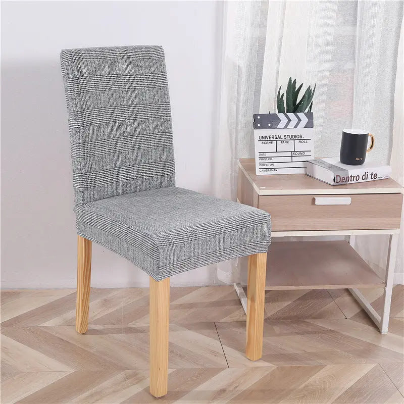 Dining Chair Covers Stretchable Washable LUNETTE Fashion Gray-Universal