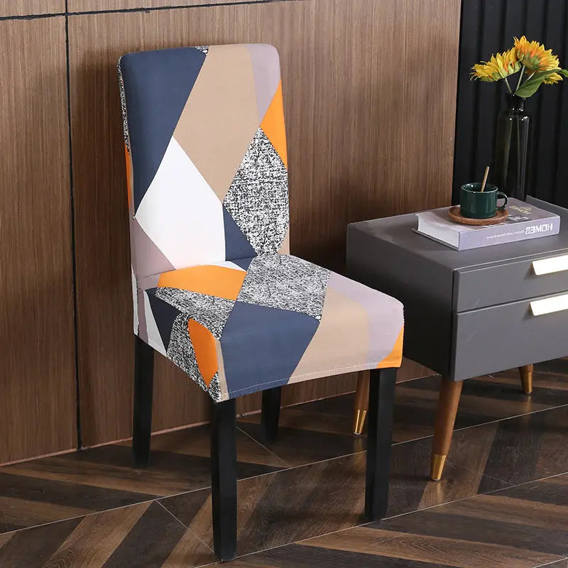 Dining Chair Covers Stretchable Washable LUNETTE Rubik's Cube-Universal