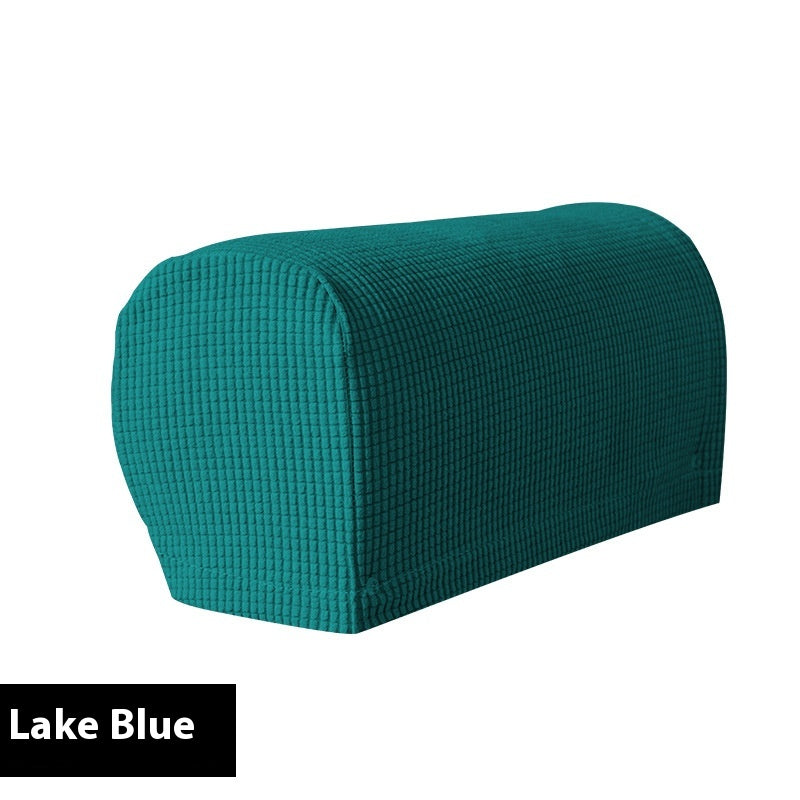Sofa Armrest Cover Stretchable Polyester LUMINA Lake Blue-Extra Large