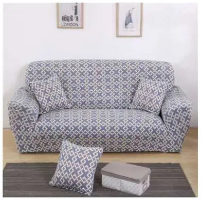 Loveseat Covers Stretch Minimalist LUMIERA Fun space-Single and two pillows