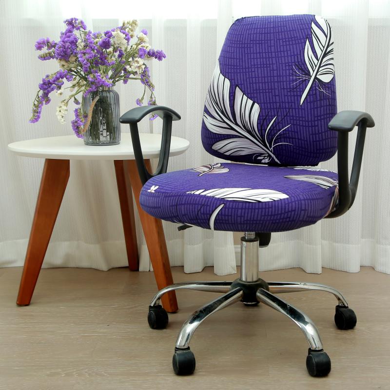 Ergonomic Chair Cover Stretch Spandex Luvette Feathers