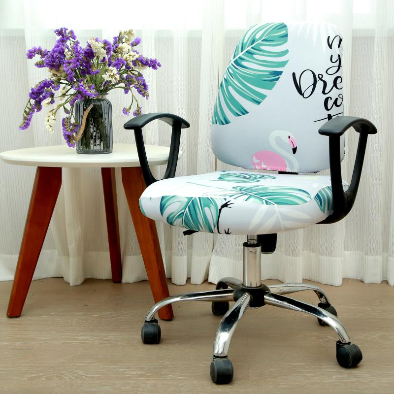 Ergonomic Chair Cover Stretch Spandex Luvette Flamingo