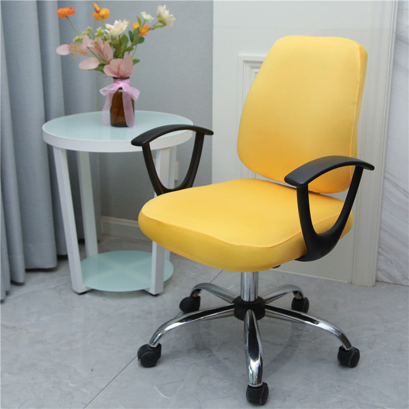 Ergonomic Chair Covers Stretch-Fit Split Aurèle Yellow Split-Average Size