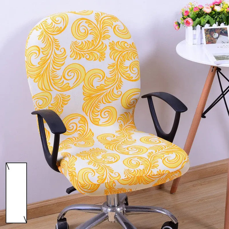 Ergonomic Chair Covers Stretchable Luvienne Auspicious Gold-Default