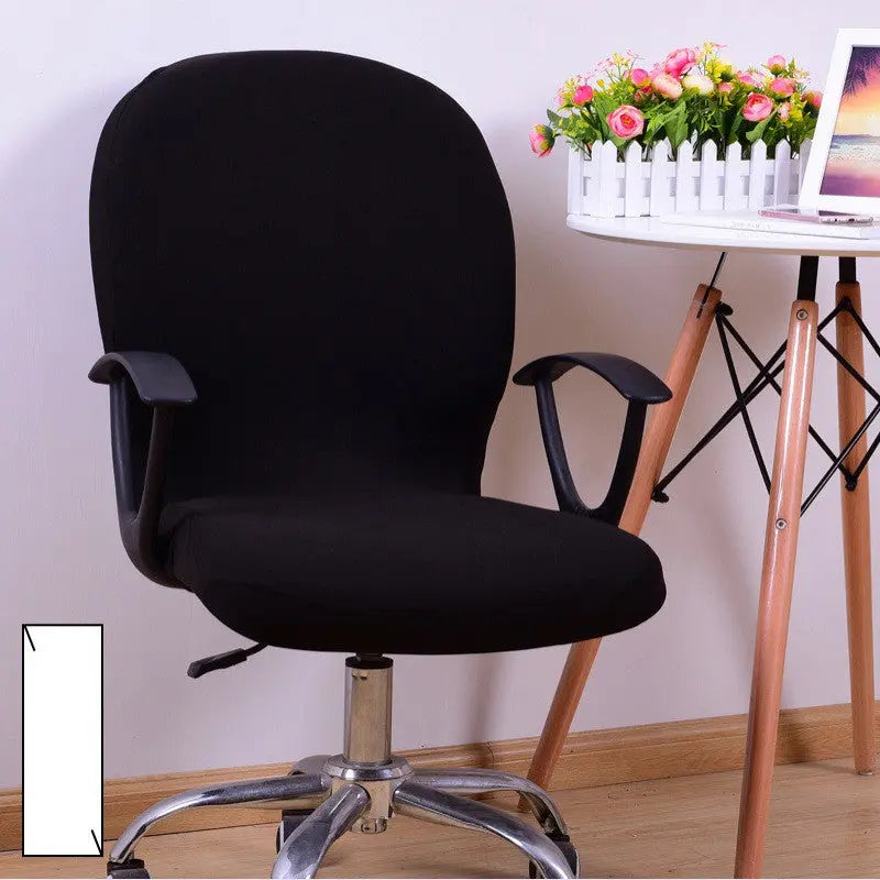 Ergonomic Chair Covers Stretchable Luvienne Black-Default
