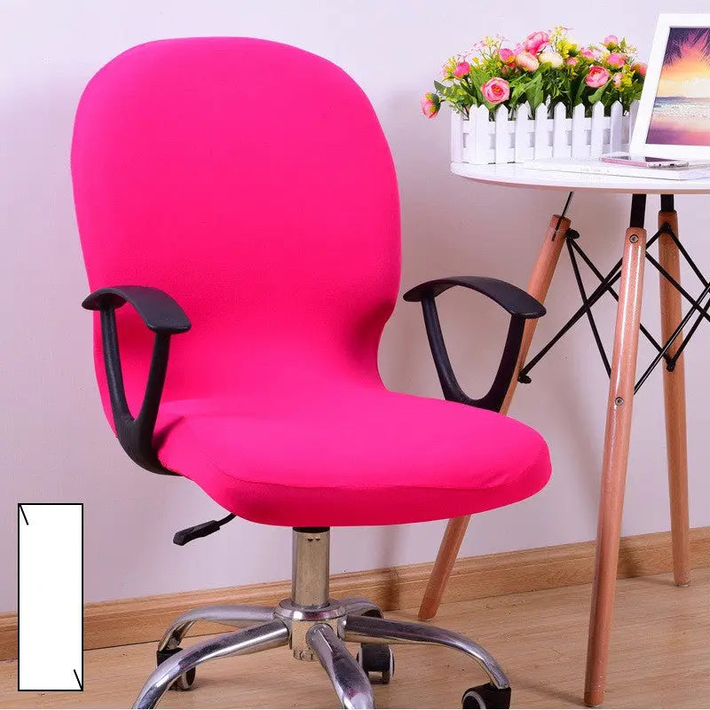 Ergonomic Chair Covers Stretchable Luvienne Rose Red-Default