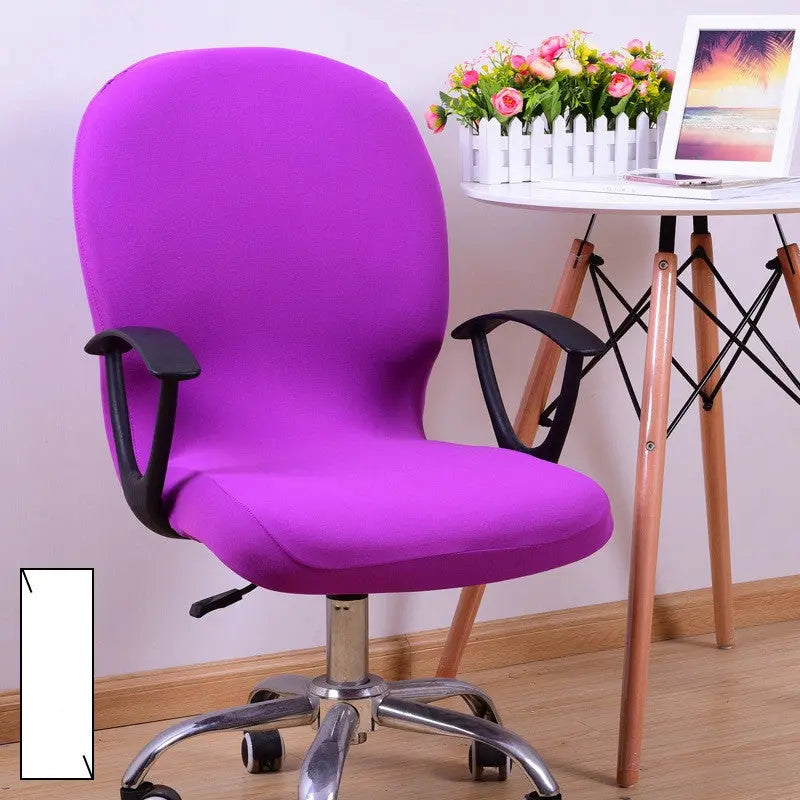 Ergonomic Chair Covers Stretchable Luvienne Violet-Default