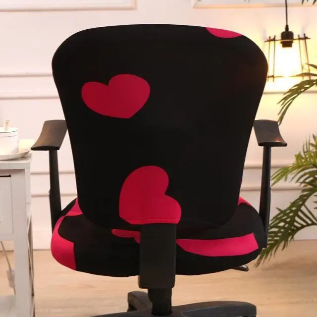 Ergonomic Chair Covers Stretch-Fit Velours LUNEAIR