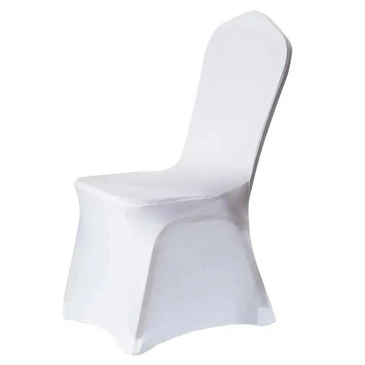Event & Wedding Chair Covers Stretchable Chic ELONIA White