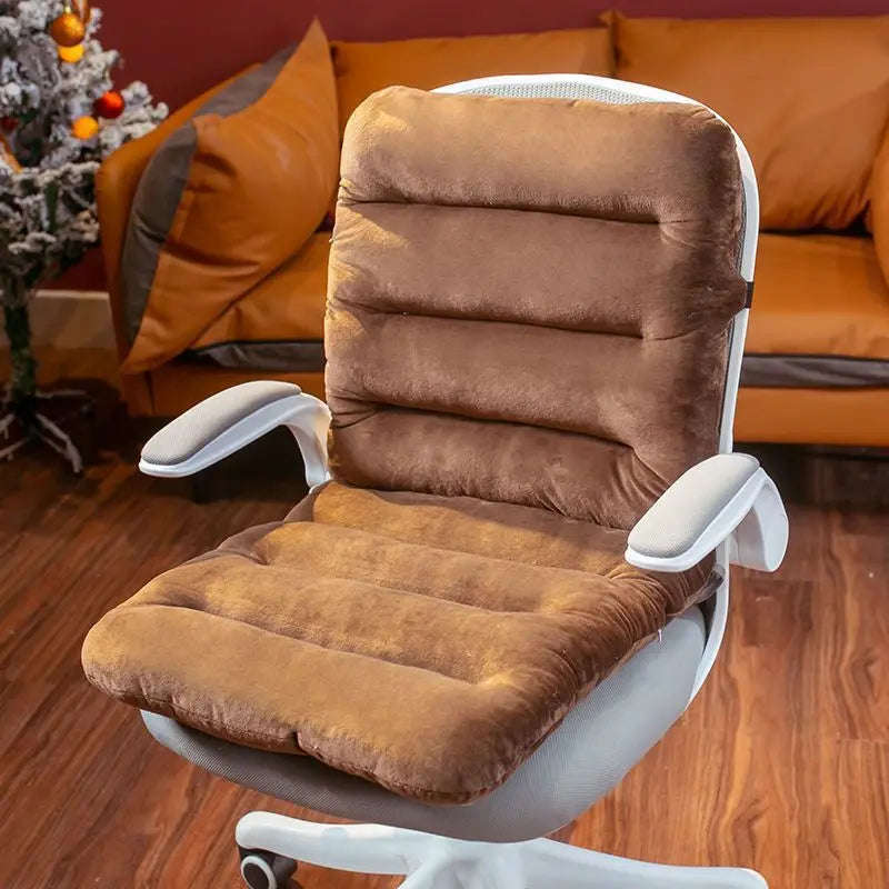 Executive Office Chair Covers Plush Cozy Aveline Brown-Siamese 45x90cm