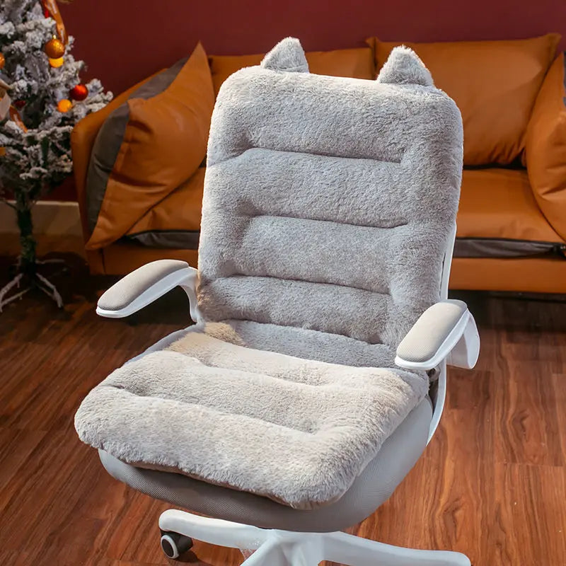 Executive Office Chair Covers Plush Cozy Aveline Cat-Siamese 45x90cm
