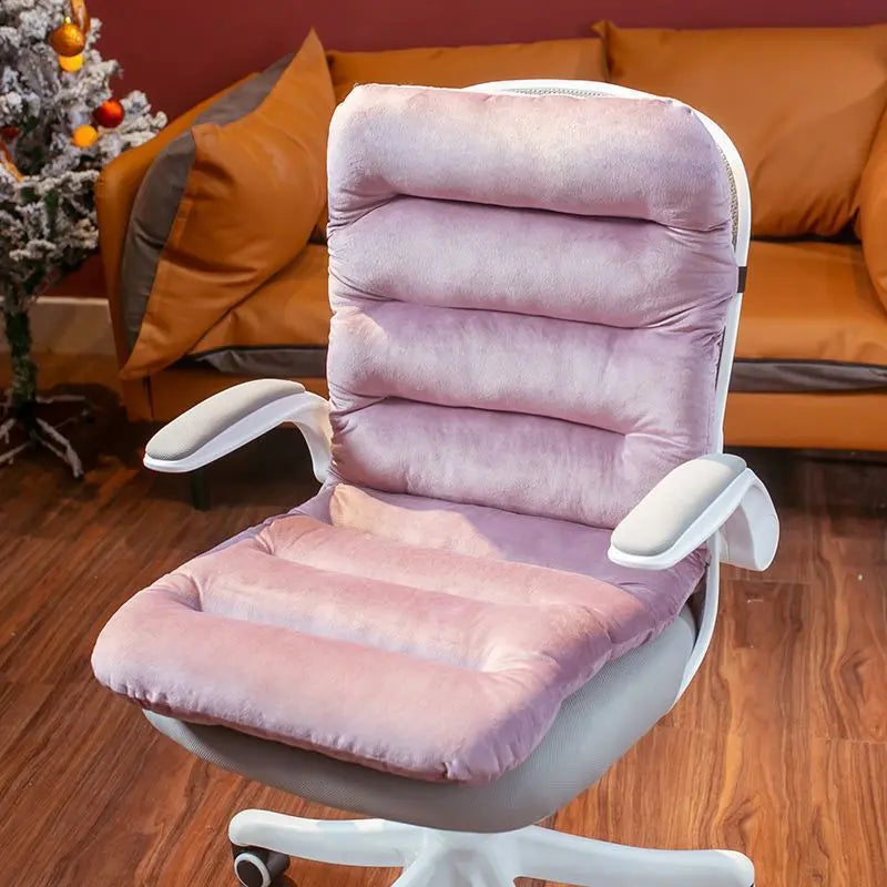 Executive Office Chair Covers Plush Cozy Aveline Purple-Siamese 45x90cm