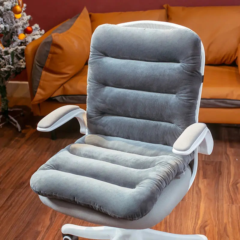 Executive Office Chair Covers Plush Cozy LUMIERA Dark Gray-Siamese 45x90cm