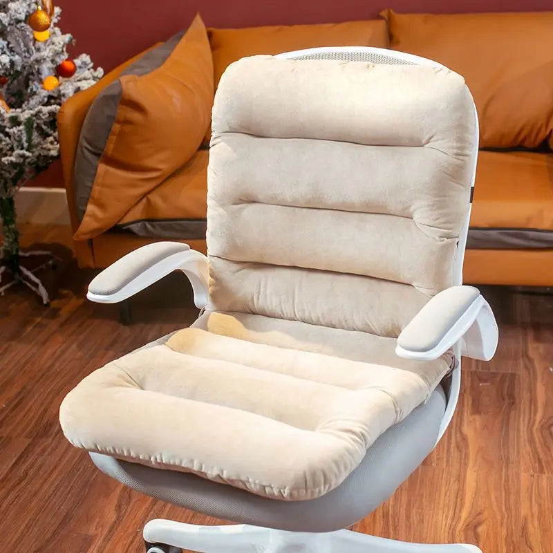 Executive Office Chair Covers Plush Cozy LUMIERA Khaki-Siamese 45x90cm