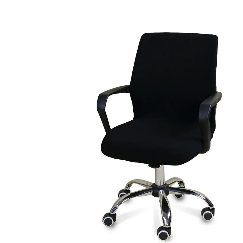 Executive Office Chair Covers Stretchable Embossed LUMIERA Black-L