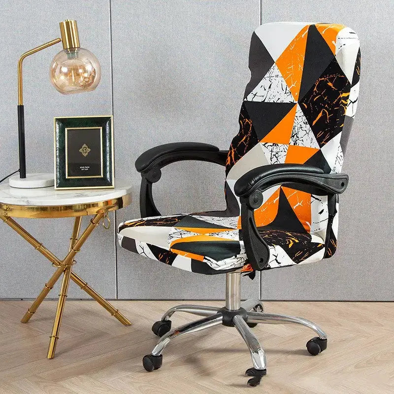 Executive Office Chair Covers Stretchable Geometric LUMIERA Geometry 10-M