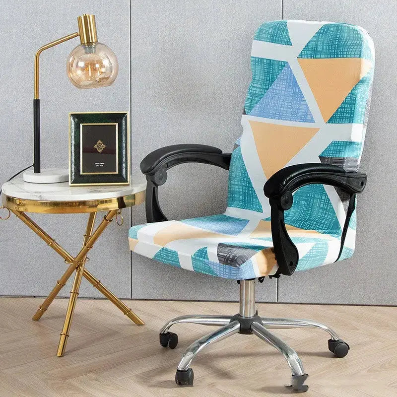 Executive Office Chair Covers Stretchable Geometric LUMIERA Geometry 12-L