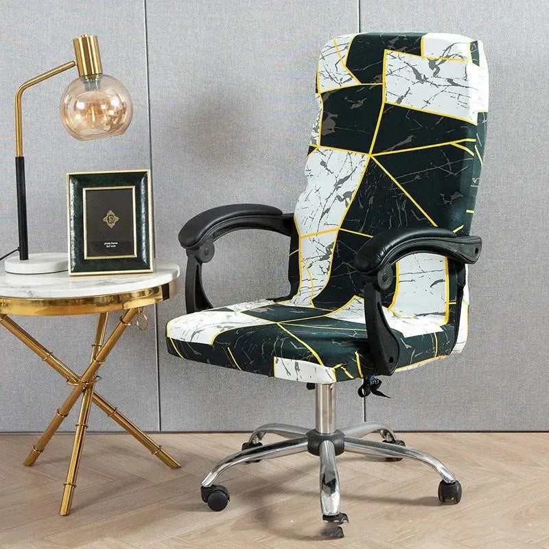 Executive Office Chair Covers Stretchable Geometric LUMIERA Geometry 8-L