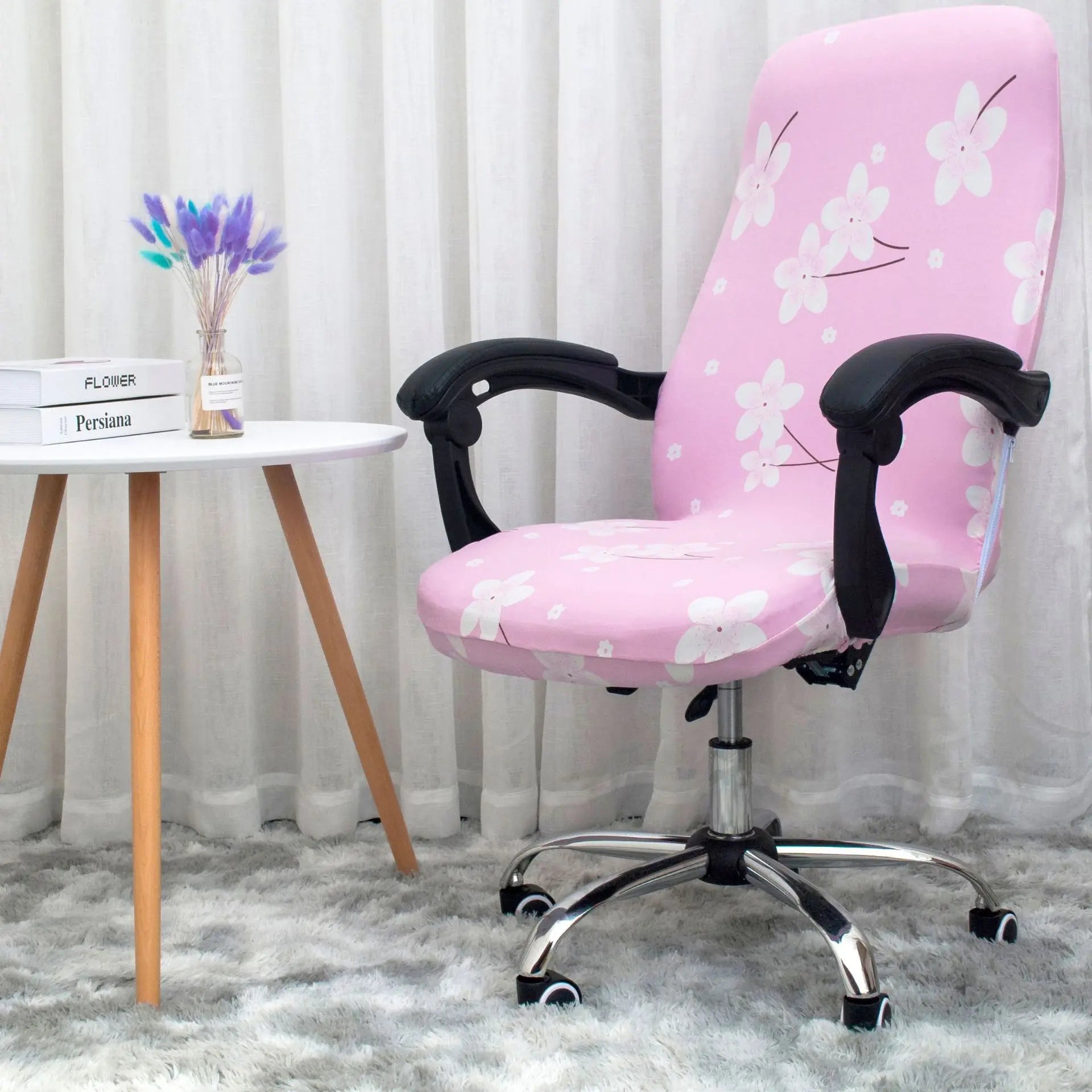 Executive Office Chair Covers Stretchable Modern ELOISE A-OneSize