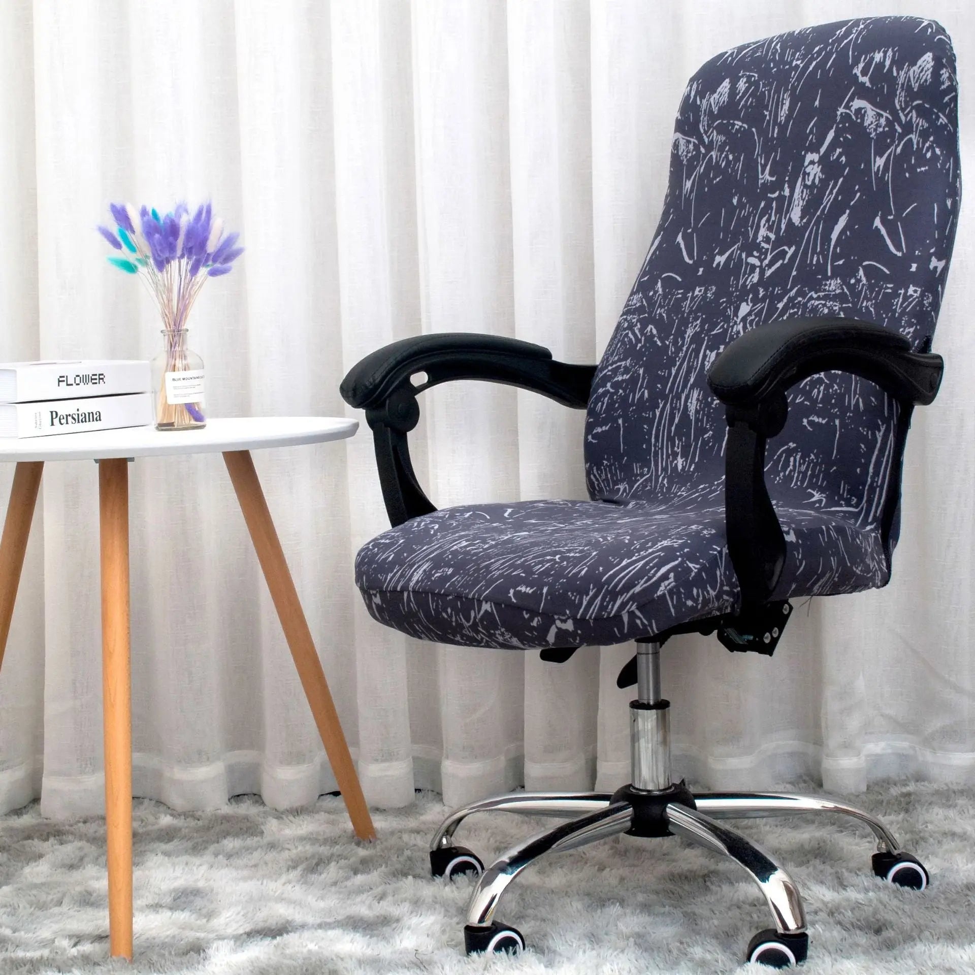 Executive Office Chair Covers Stretchable Modern ELOISE C-OneSize
