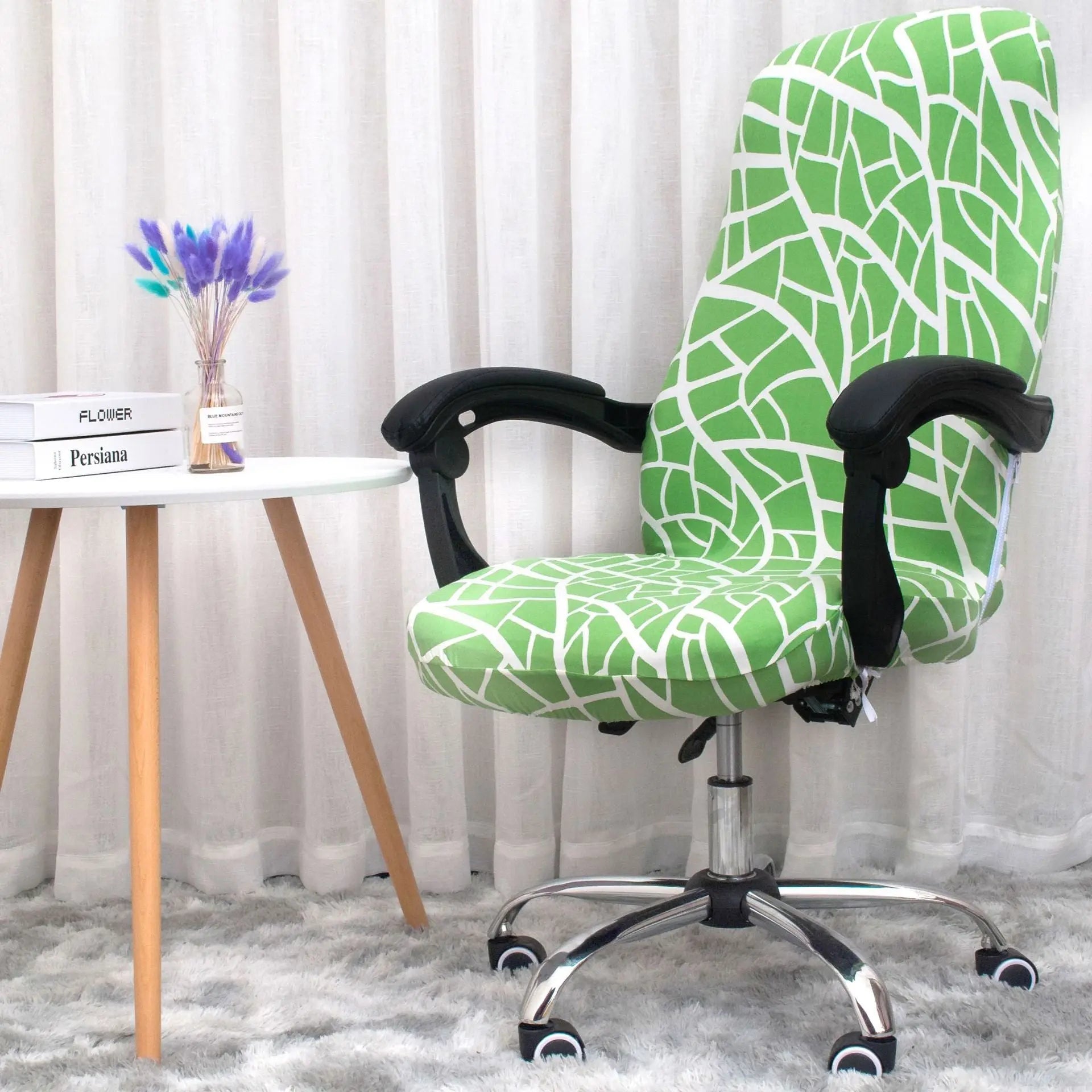 Executive Office Chair Covers Stretchable Modern ELOISE F-OneSize