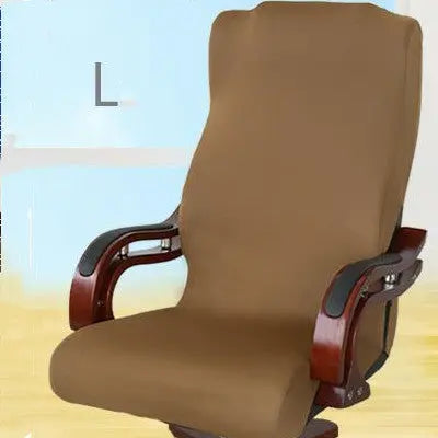 Executive Office Chair Covers Stretchable VELUNE Brown-L