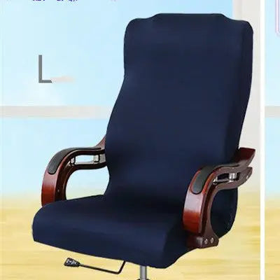 Executive Office Chair Covers Stretchable VELUNE Navy-L